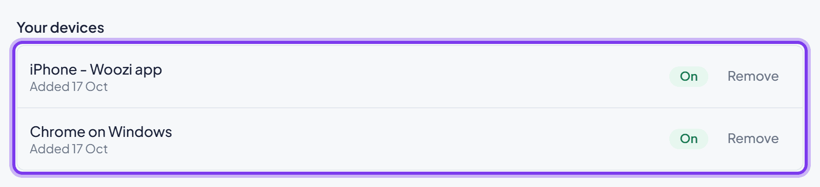 Managing which devices get alerts